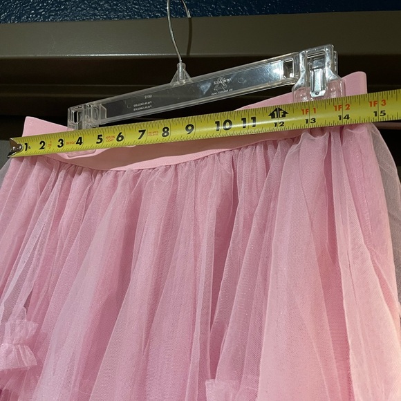 Sheer Pink Layered Ruffled Skirt. Brand New - Picture 4 of 6